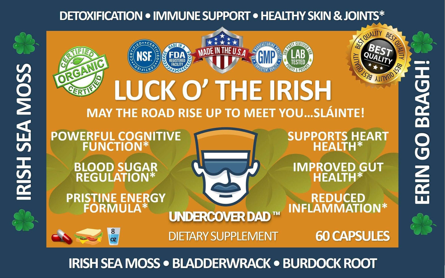 LUCK O' THE IRISH - Irish Sea Moss Blend Nootropic