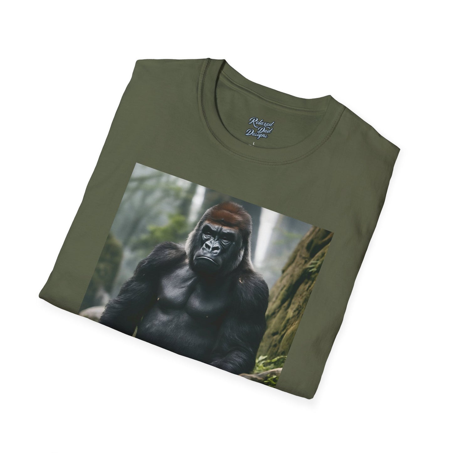 Funny Gorilla 'Where's My 100 At' Unisex Softstyle T-Shirt