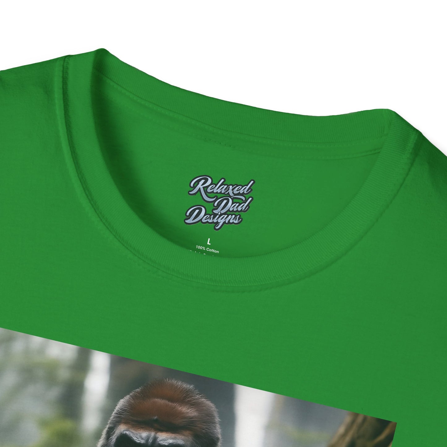 Funny Gorilla 'Where's My 100 At' Unisex Softstyle T-Shirt