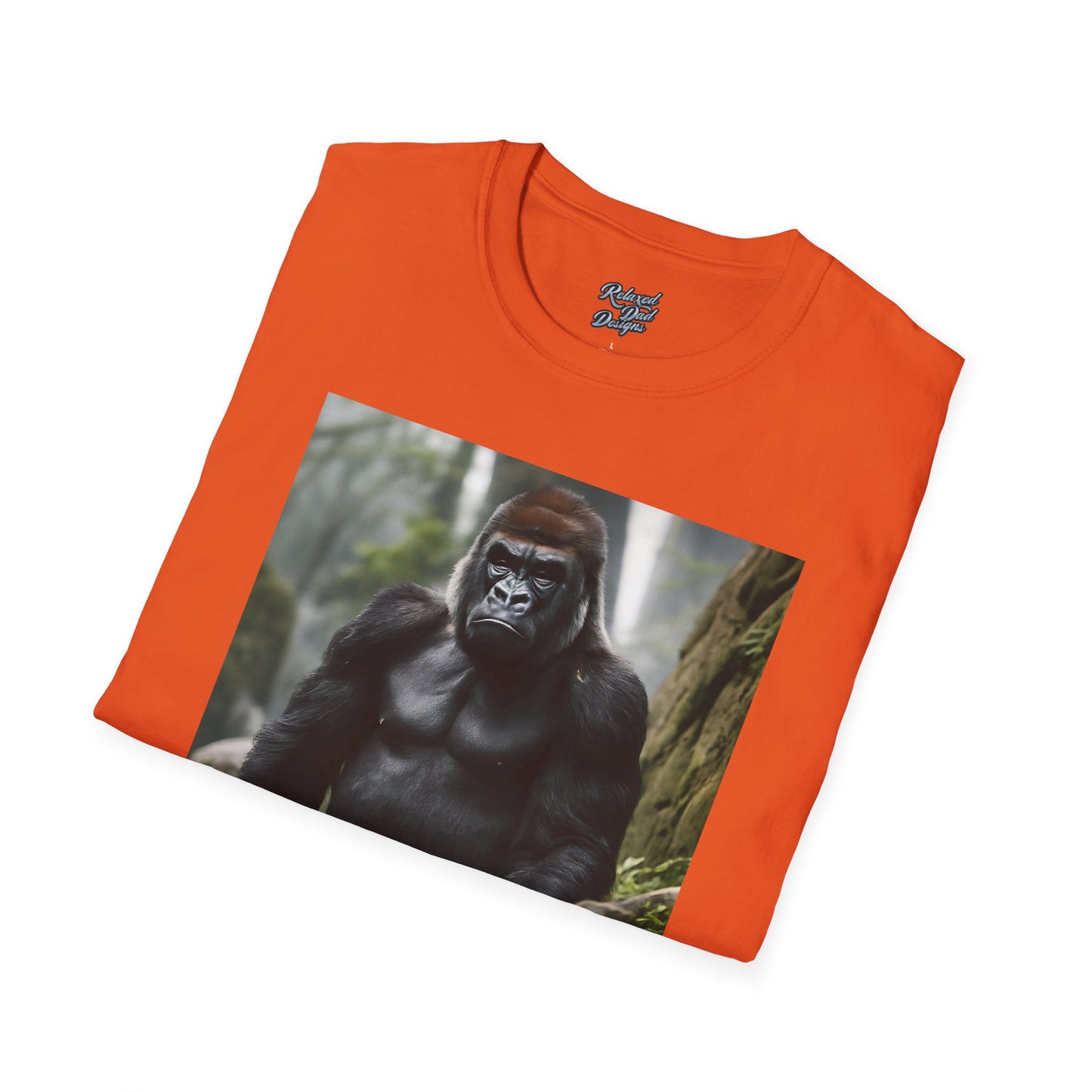 Funny Gorilla 'Where's My 100 At' Unisex Softstyle T-Shirt