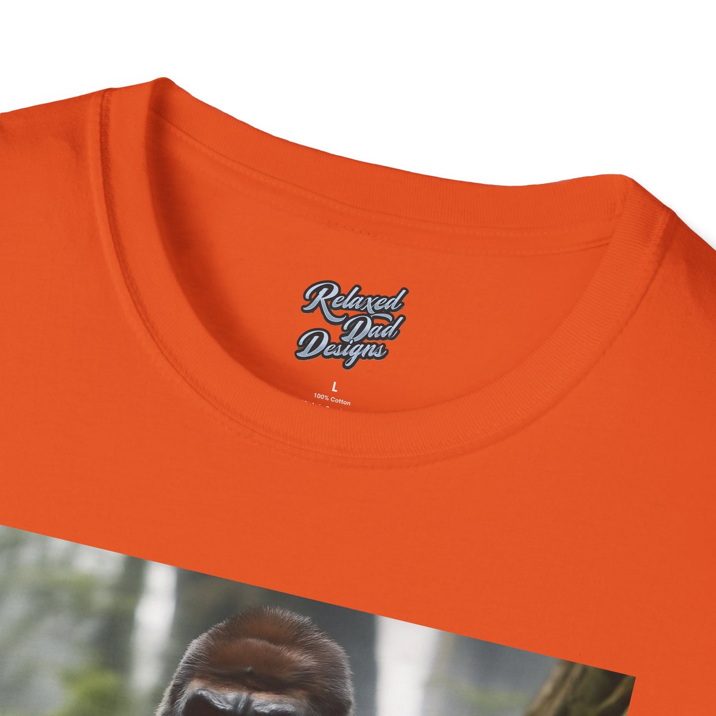 Funny Gorilla 'Where's My 100 At' Unisex Softstyle T-Shirt
