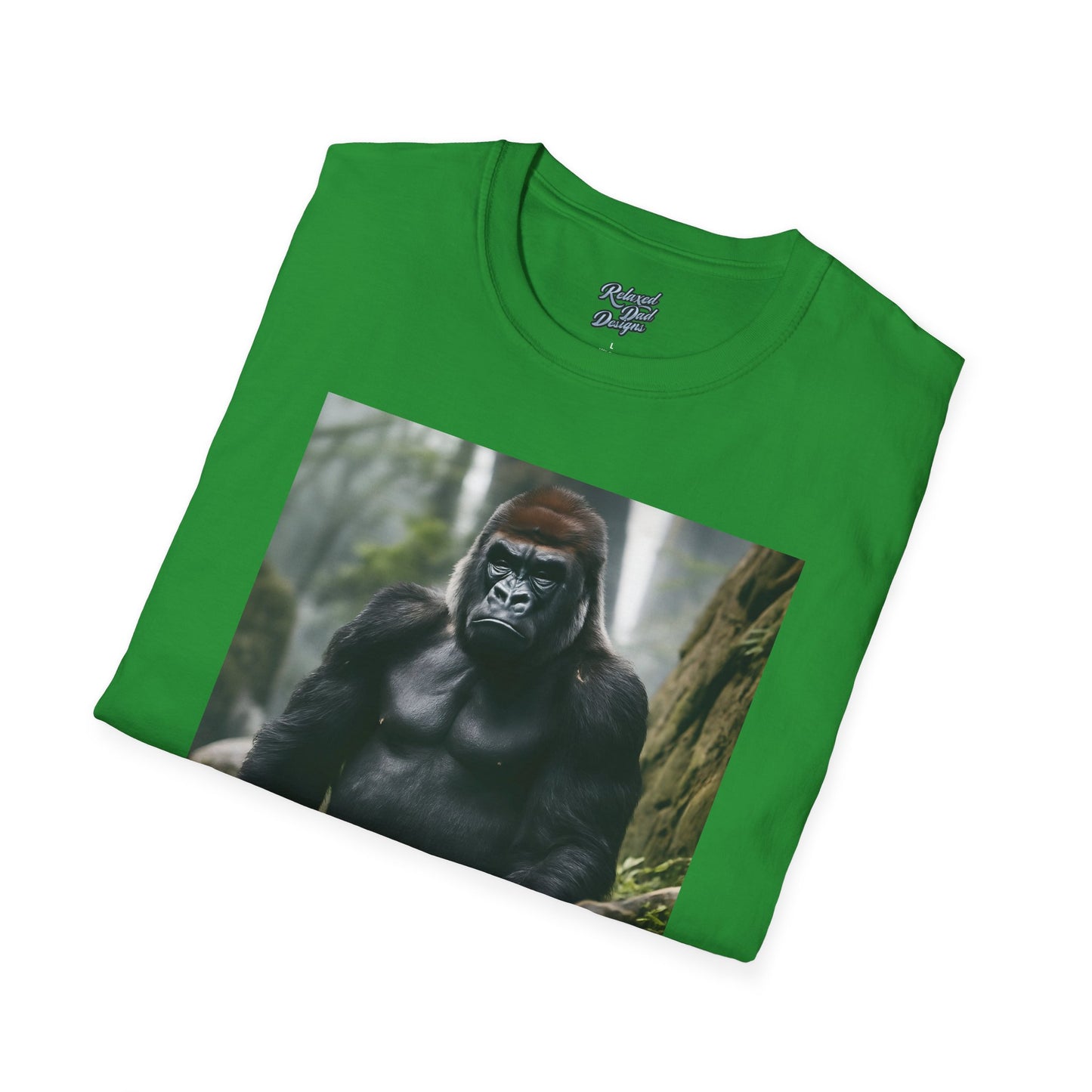 Funny Gorilla 'Where's My 100 At' Unisex Softstyle T-Shirt