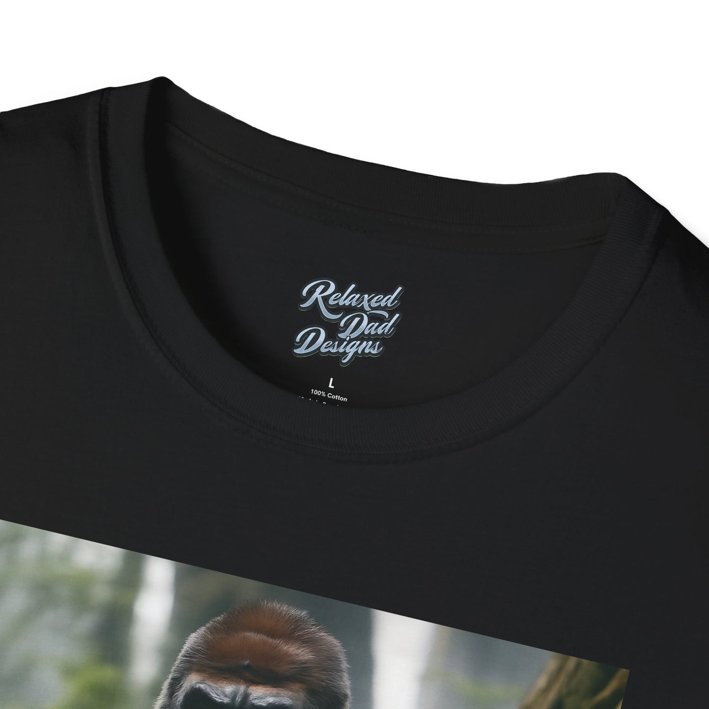 Funny Gorilla 'Where's My 100 At' Unisex Softstyle T-Shirt