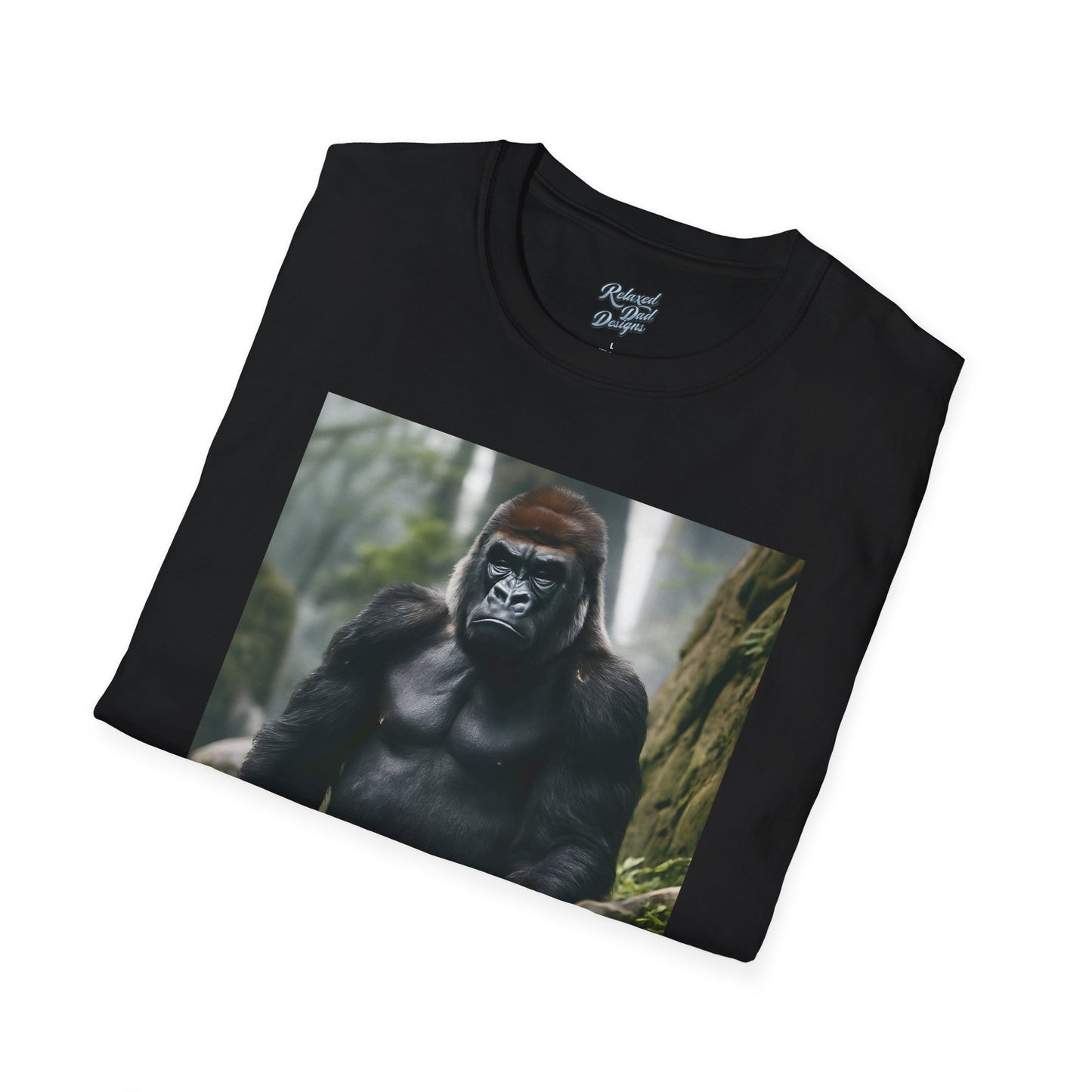 Funny Gorilla 'Where's My 100 At' Unisex Softstyle T-Shirt