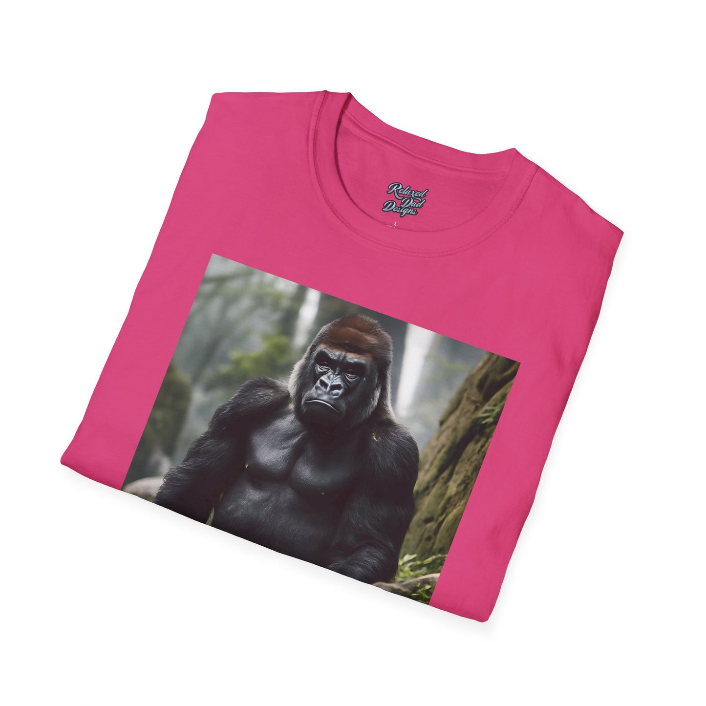 Funny Gorilla 'Where's My 100 At' Unisex Softstyle T-Shirt