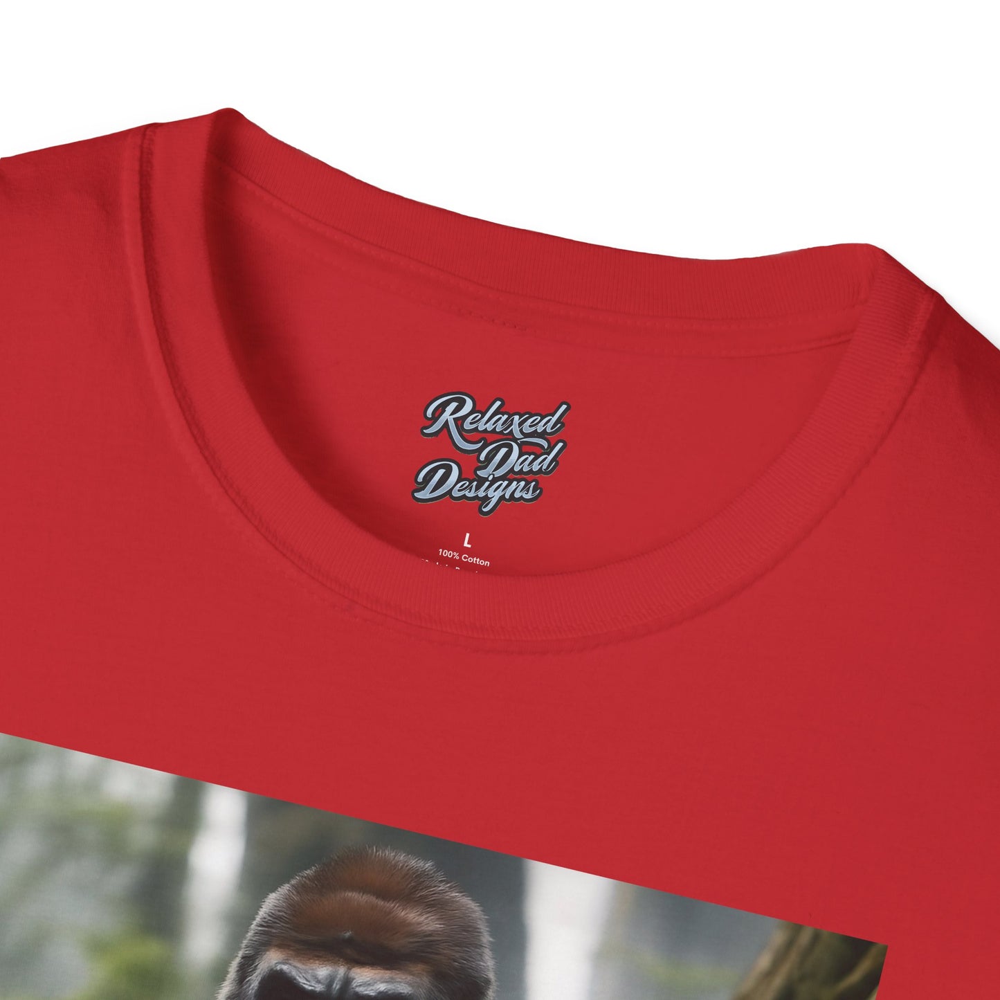 Funny Gorilla 'Where's My 100 At' Unisex Softstyle T-Shirt