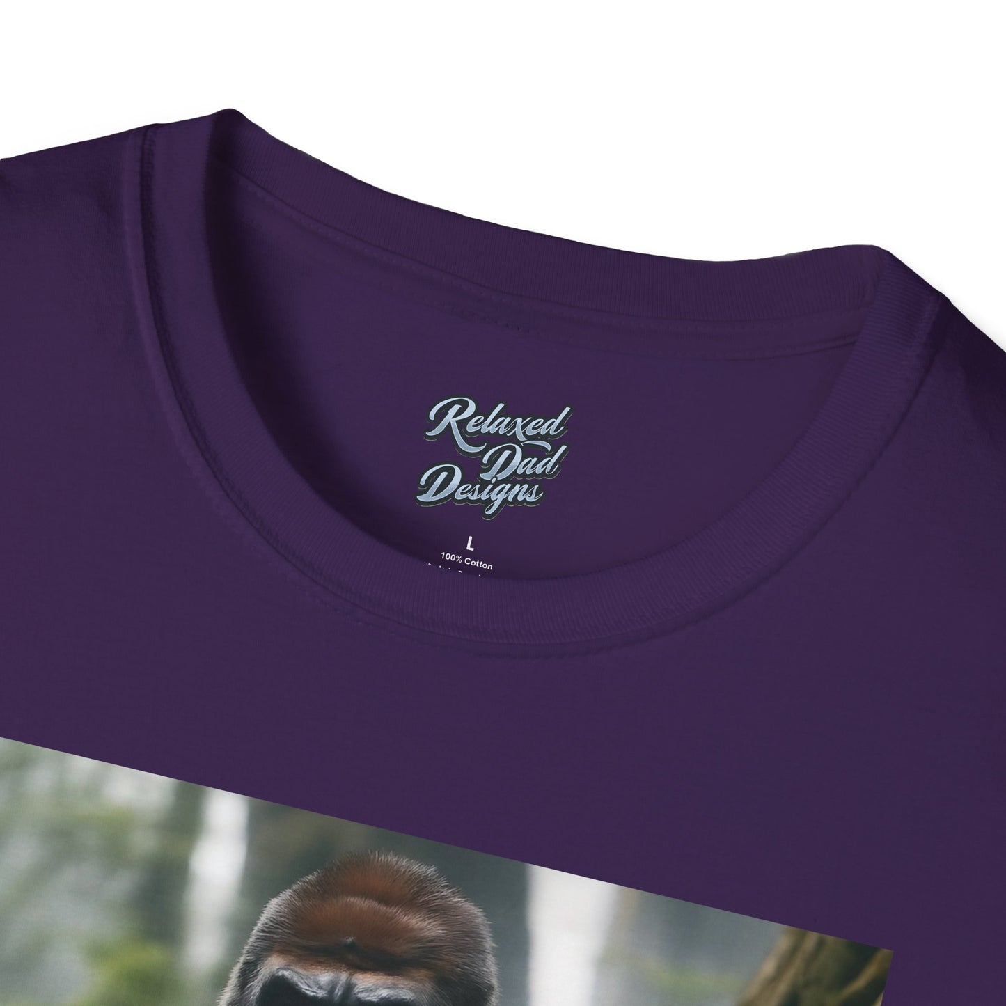 Funny Gorilla 'Where's My 100 At' Unisex Softstyle T-Shirt